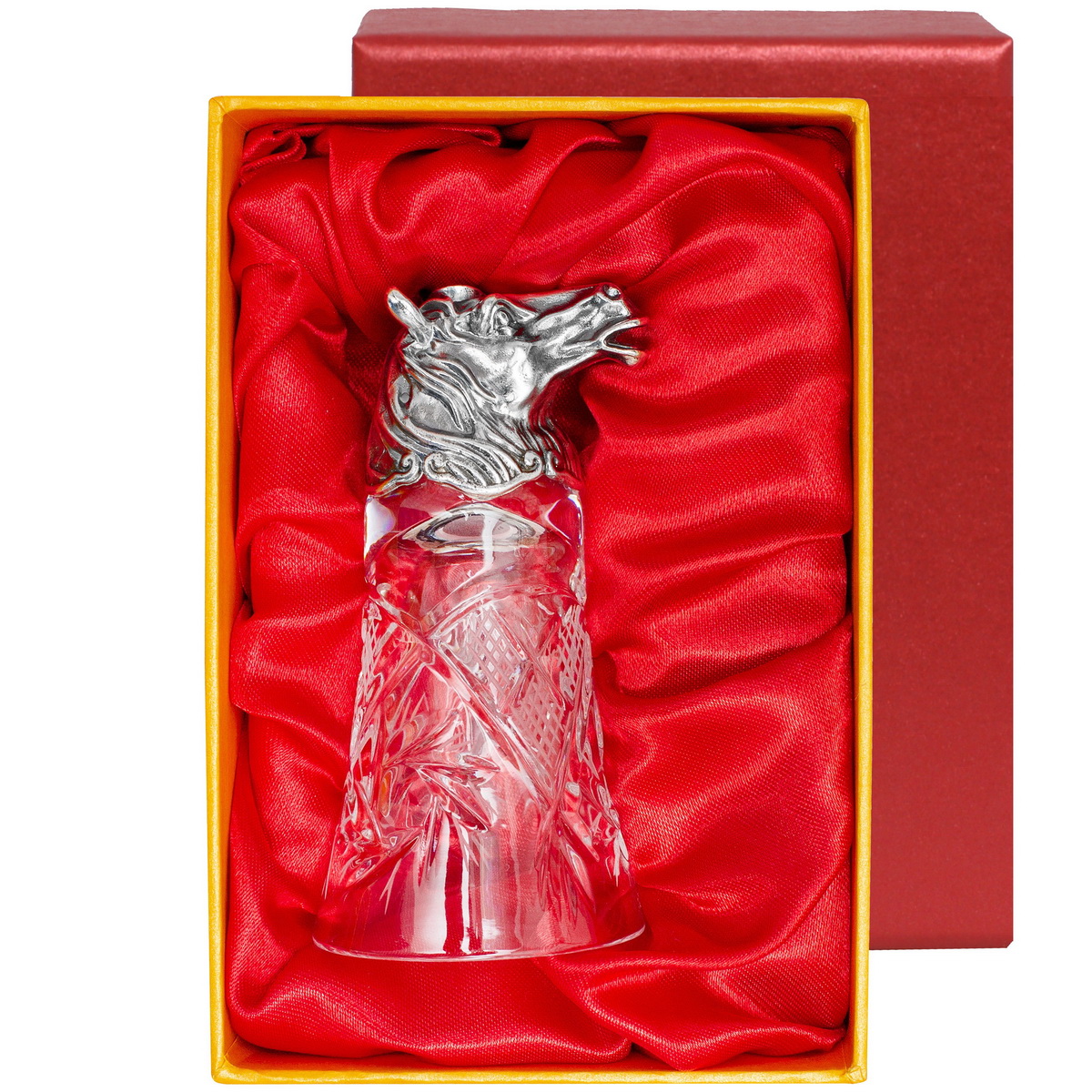 Серебряный лафитник Лошадь (Подарок на Год Лошади)Фото 28651-05.jpg