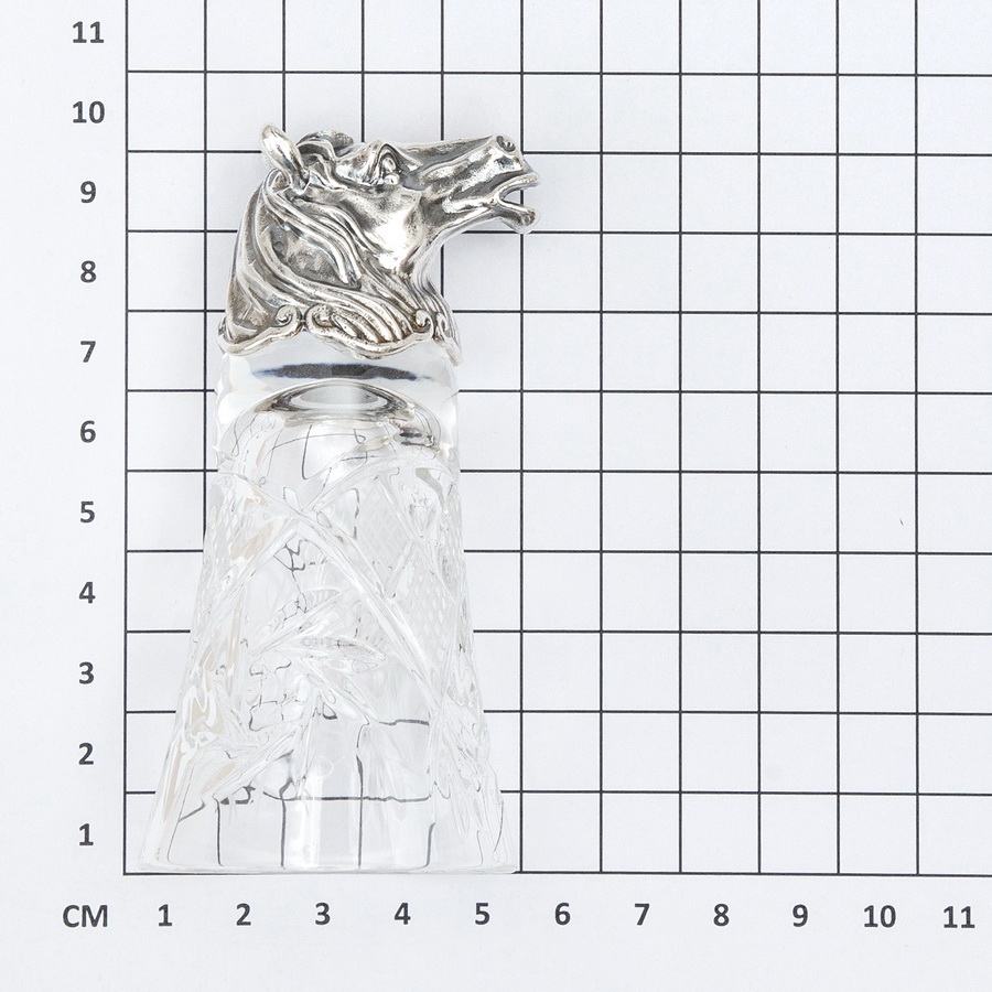 Серебряный лафитник Лошадь (Подарок на Год Лошади)Фото 28651-06.jpg