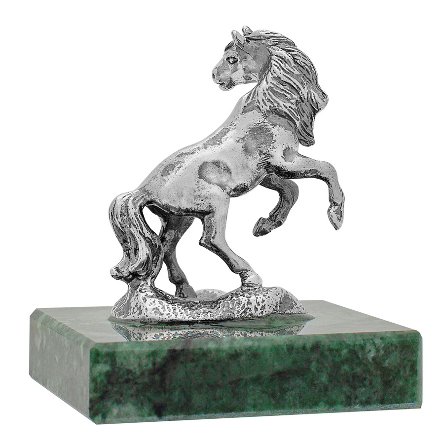 Серебряная статуэтка Лошадь (Подарок на Год Лошади)Фото 28654-02.jpg