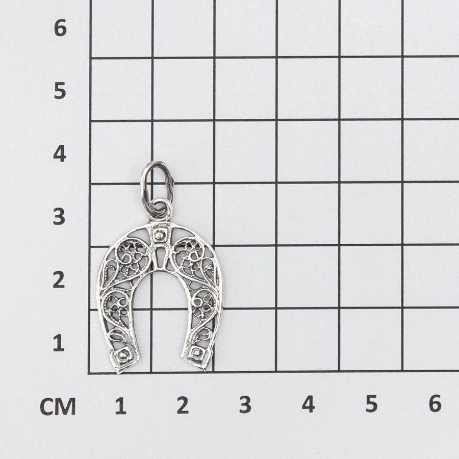 Серебряная подвеска Подкова (Подарок на Год Лошади)Фото 28660-02.jpg