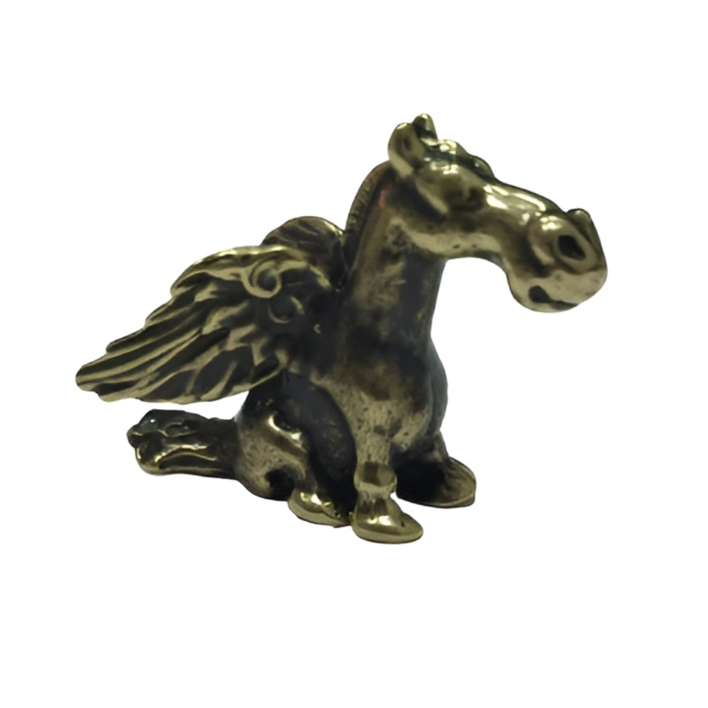 Бронзовая статуэтка Пони Пегас  (Подарок на Год Лошади)