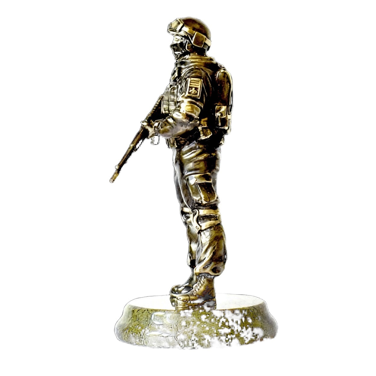 Бронзовая статуэтка Солдат РоссииФото 28739-03.jpg