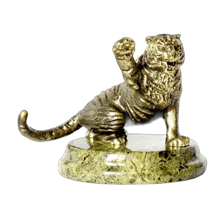 Бронзовая статуэтка Тигр средний