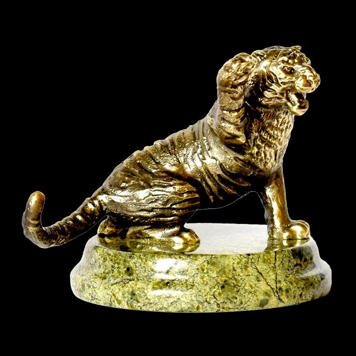 Бронзовая статуэтка Тигр среднийФото 28740-02.jpg