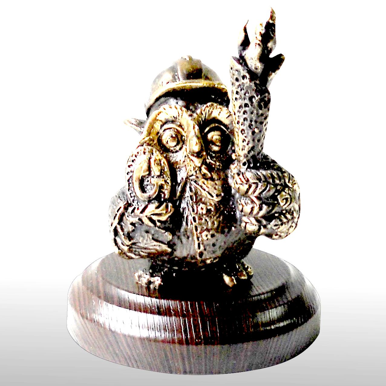 Бронзовая статуэтка Сова Газпром