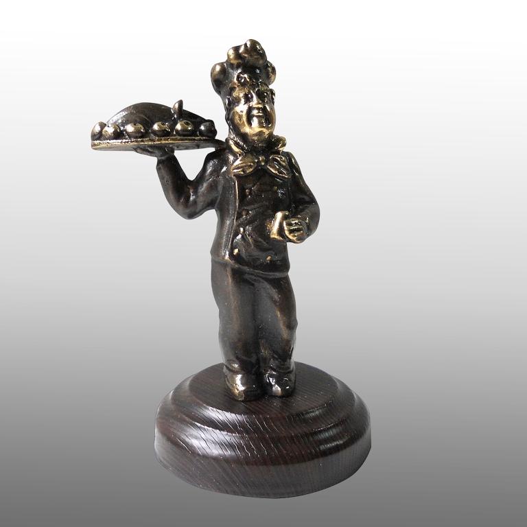 Бронзовая статуэтка Повар малый