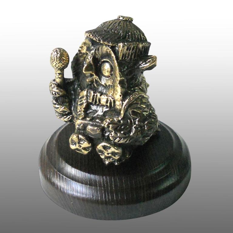 Бронзовая статуэтка Сова журналист