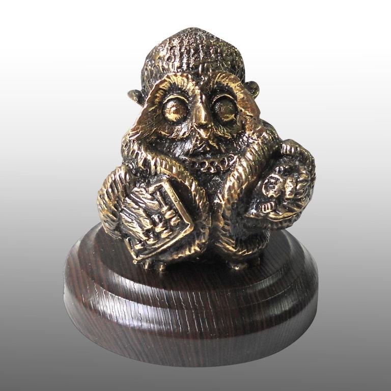 Бронзовая статуэтка Сова купчиха