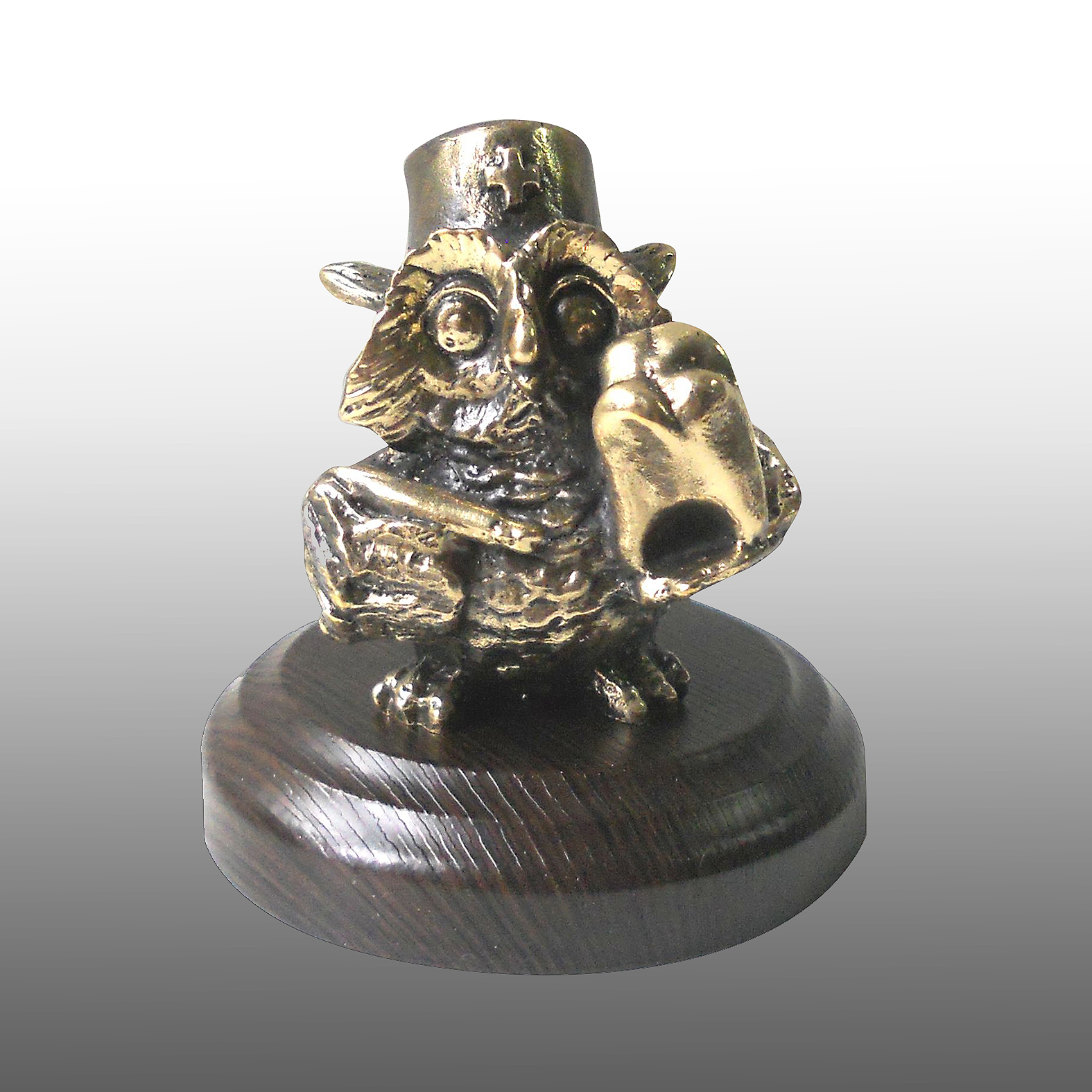 Бронзовая статуэтка Сова стоматолог