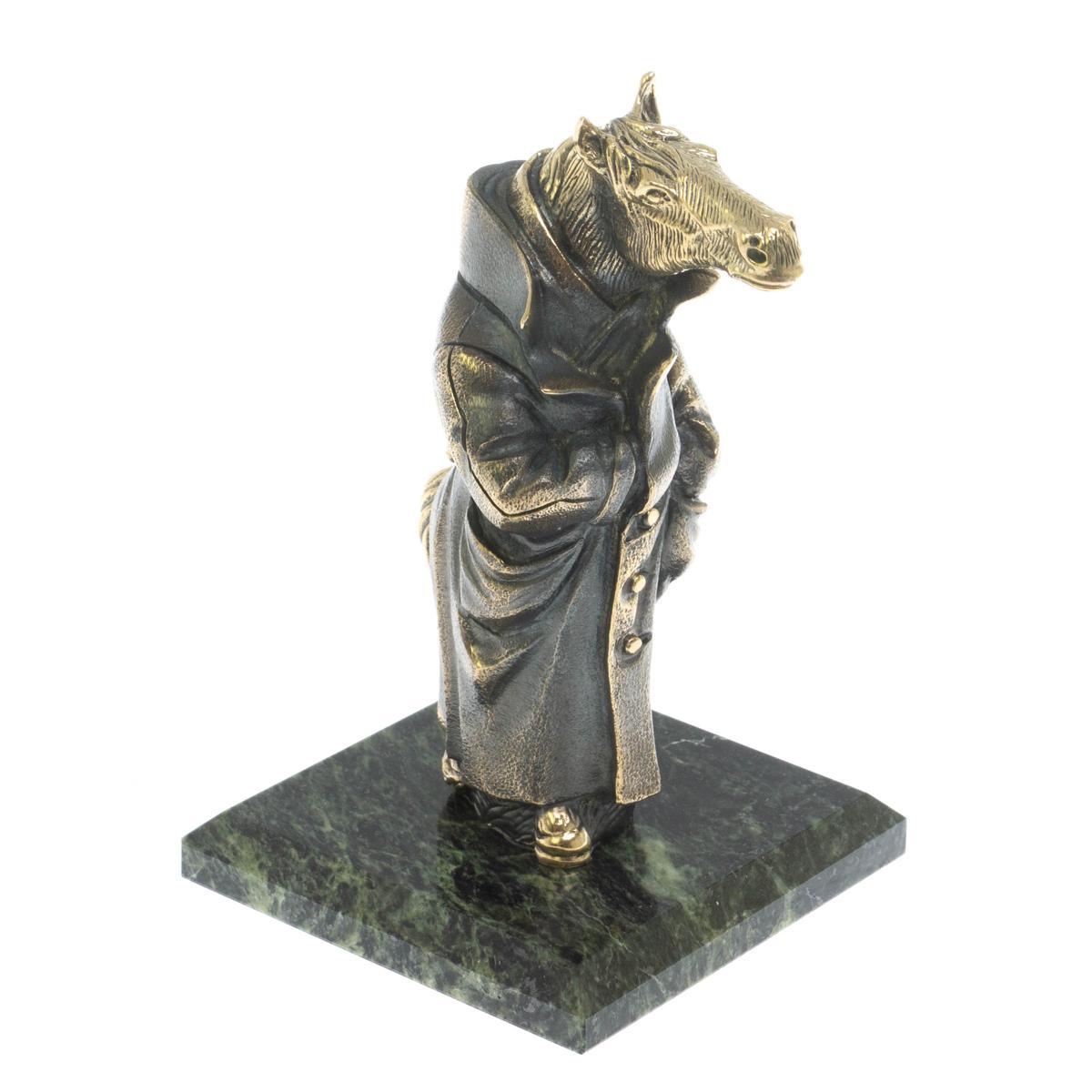 Бронзовая статуэтка Конь в пальто (Подарок на Год Лошади)Фото 28770-02.jpg