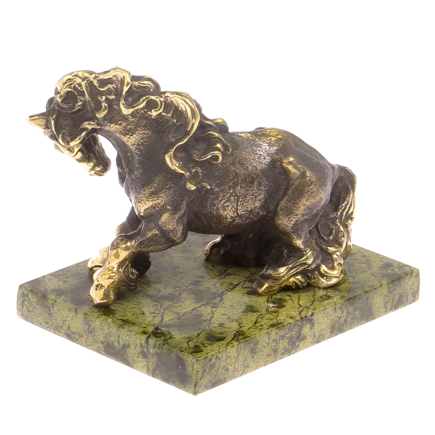 Бронзовая статуэтка Конь тяжеловоз (Подарок на Год Лошади)Фото 28783-02.jpg