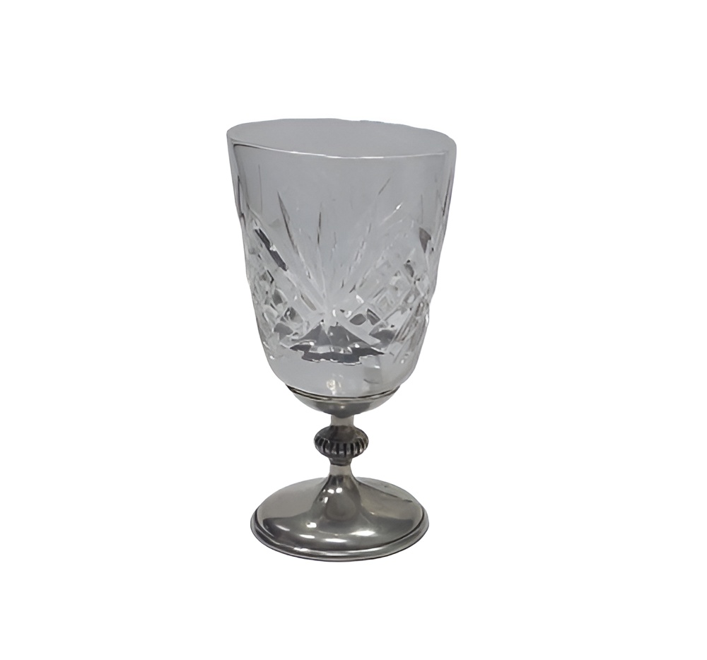 Рюмка хрустальная  граненая Ампир с узором