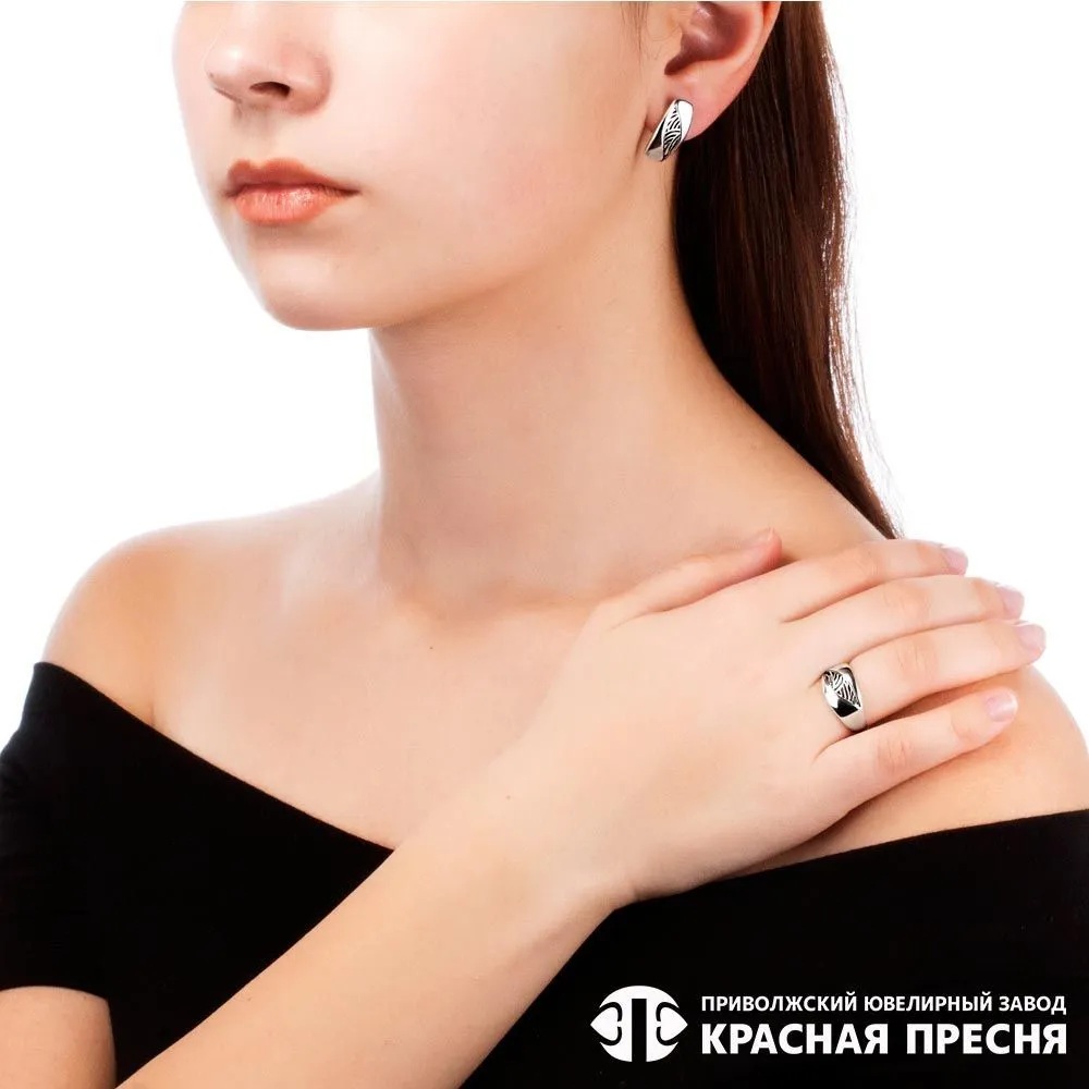 Серебряные серьги Фото 28849-02.jpg