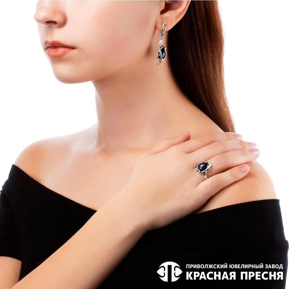 Серебряные серьги Фото 28864-02.jpg