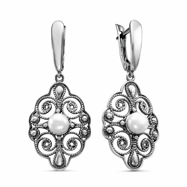 Серебряные серьги Фото 28868-02.jpg