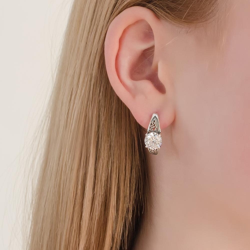 Серебряные серьги Фото 28885-02.jpg