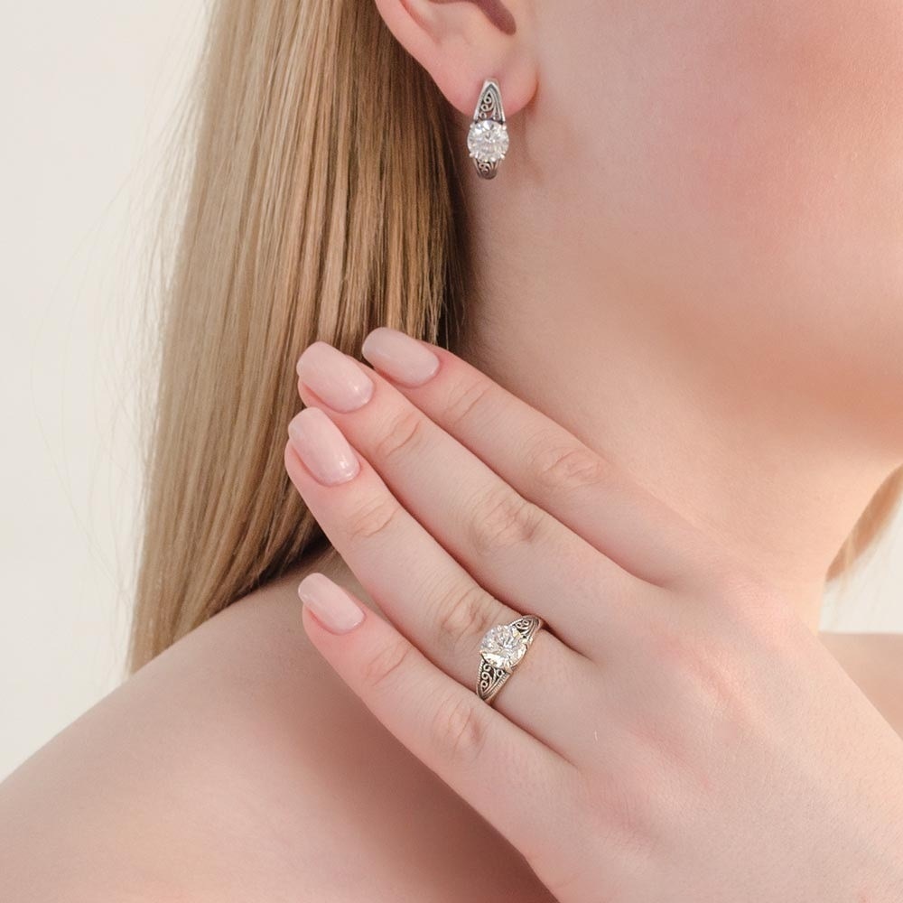 Серебряные серьги Фото 28885-03.jpg