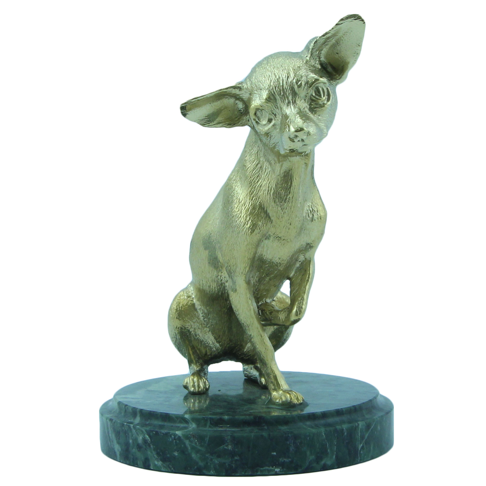 Бронзовая фигурка Той-терьер