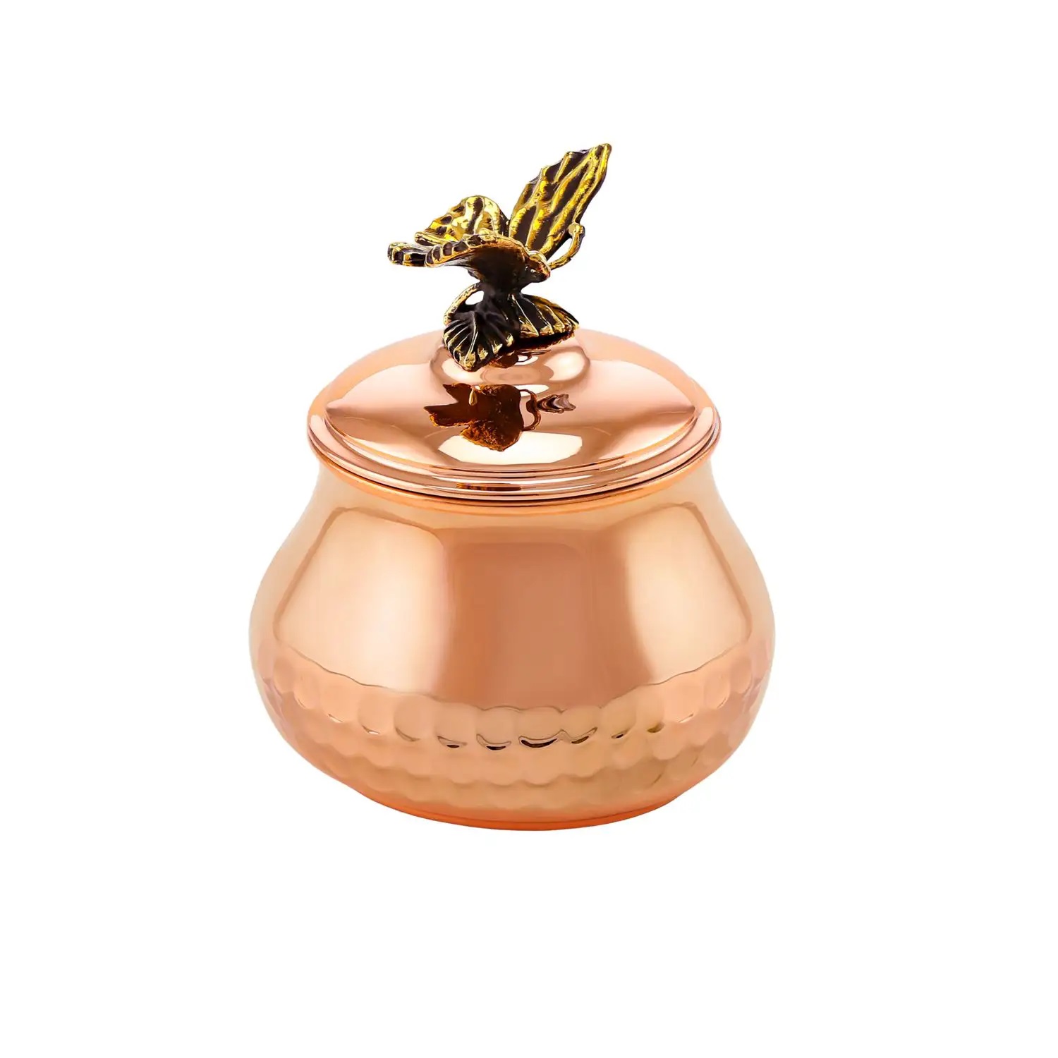 Набор медной кованой посуды с чернением Бабочки для кофеФото 28941-03.jpg