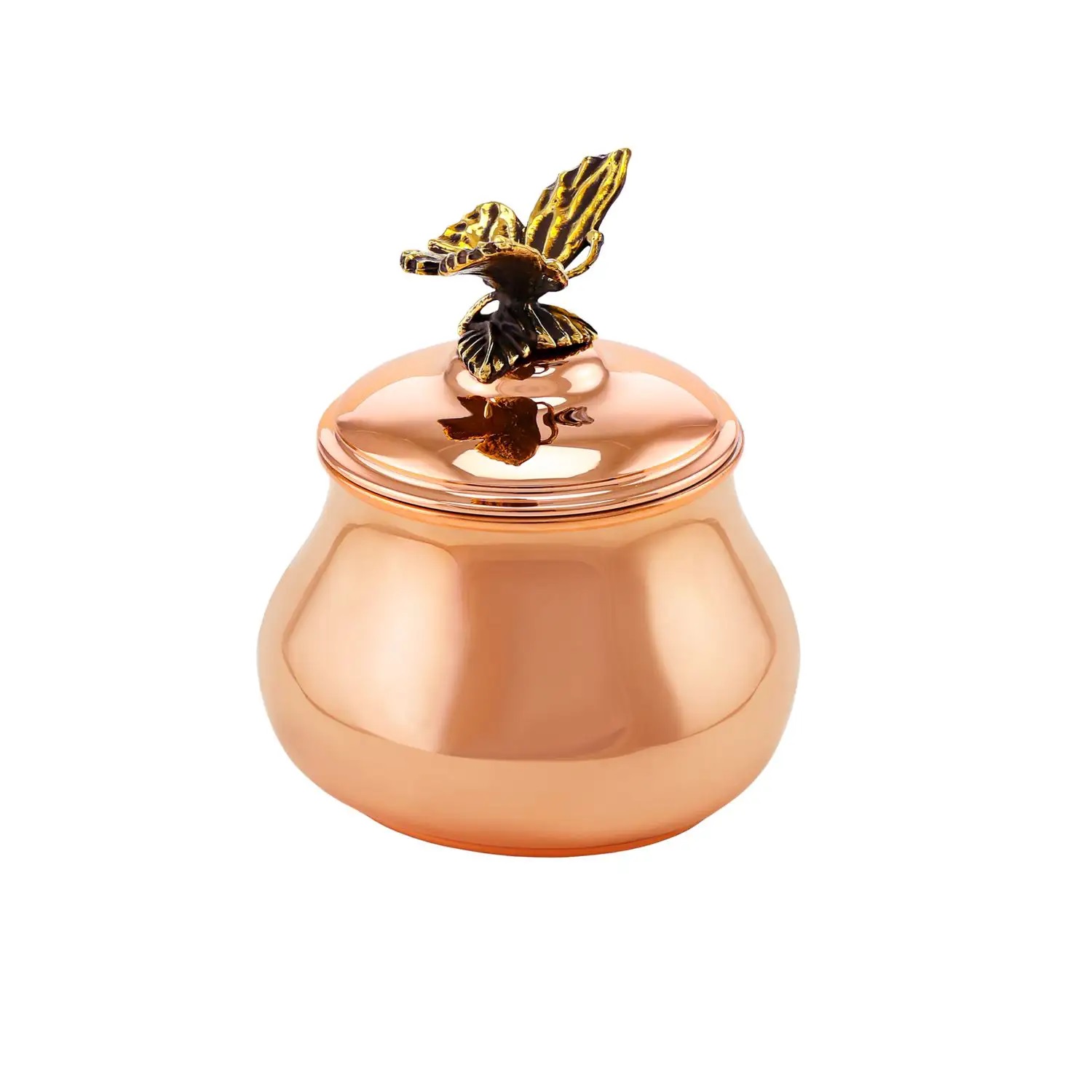 Набор медной посуды с чернением Бабочки для кофеФото 28942-04.jpg