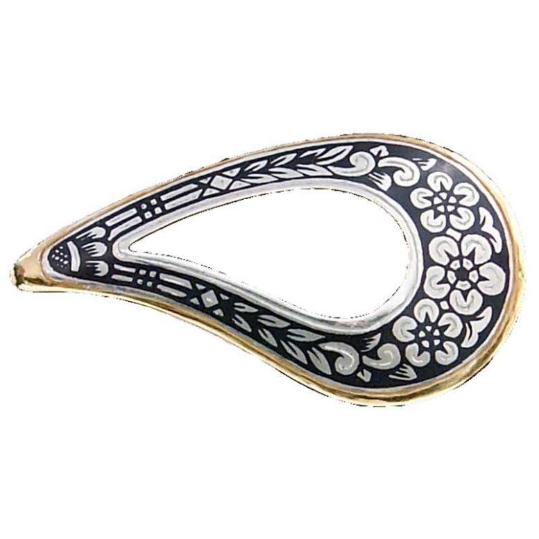 Серебряная брошь 