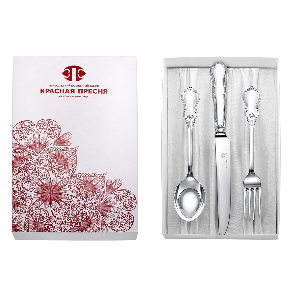 Набор столового серебра Вензель на 1 персону