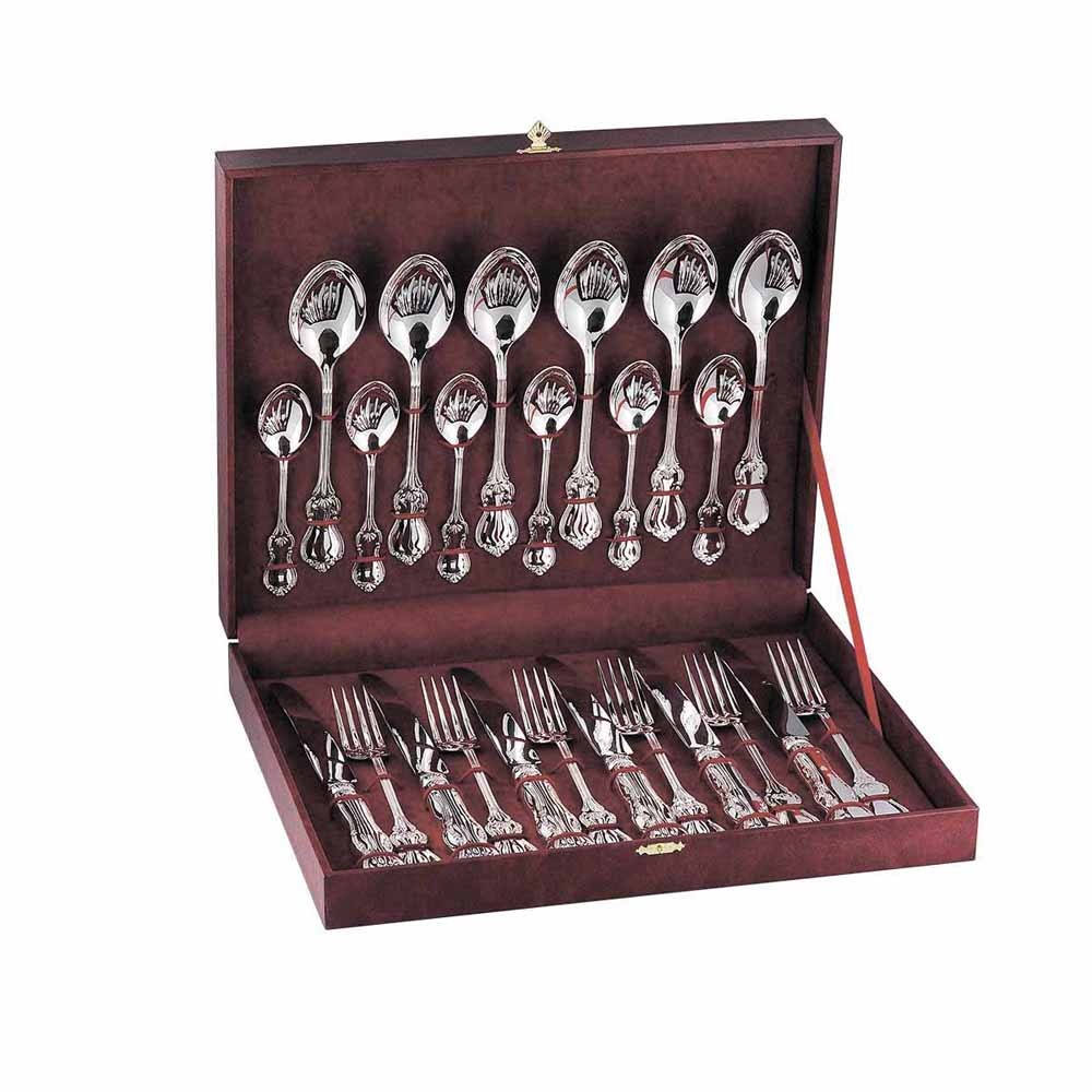 Набор столового серебра Вензель на 6 персон