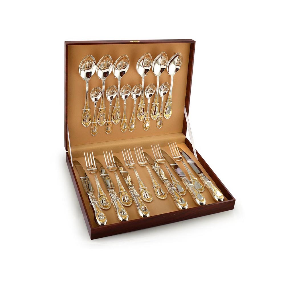 Набор столового серебра Весна на 6 персон