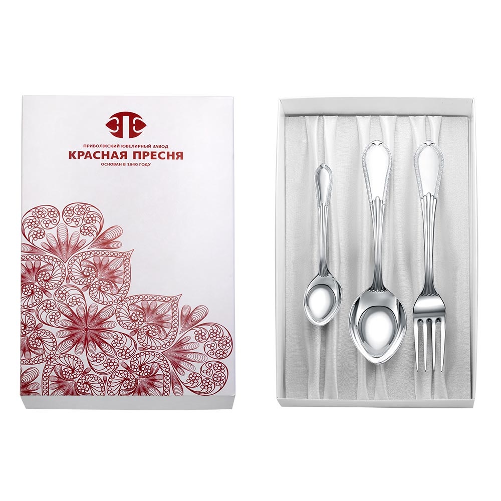 Набор столового серебра Ампир на 1 персону