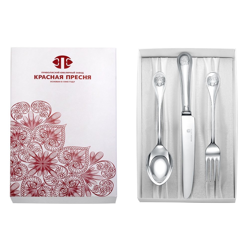 Набор столового серебра Отечество на 1 персону