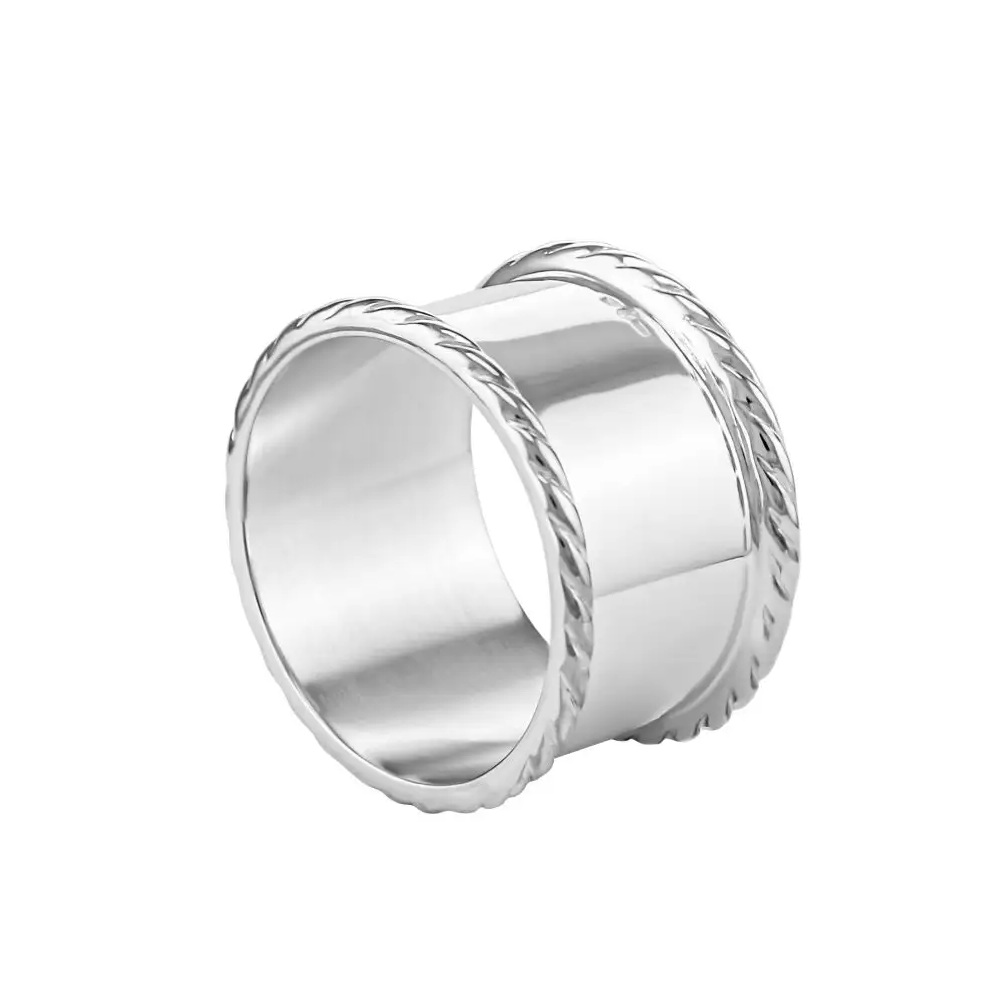 Серебряое кольцо для салфеток № 8