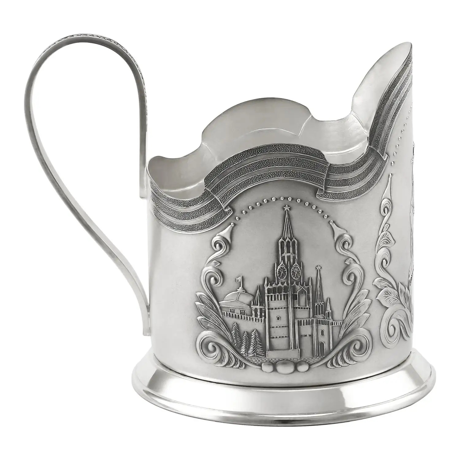 Серебряный подстаканник Столица