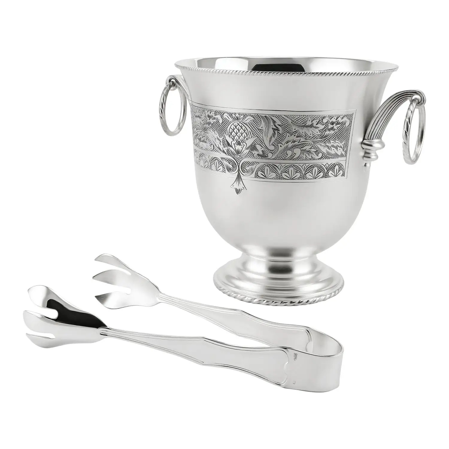 Серебряное ведро для льда №3