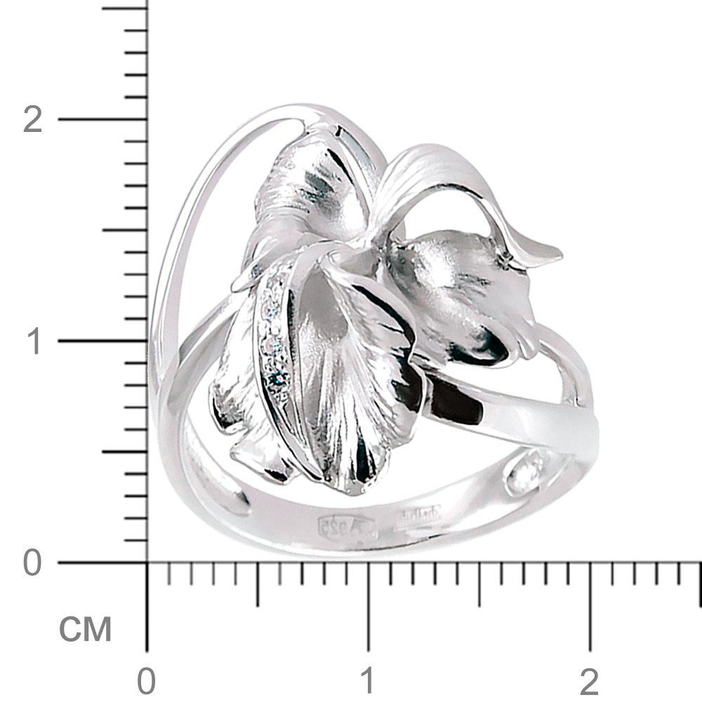 Серебряное кольцо Очарование с фианитамиФото 29071-04.jpg