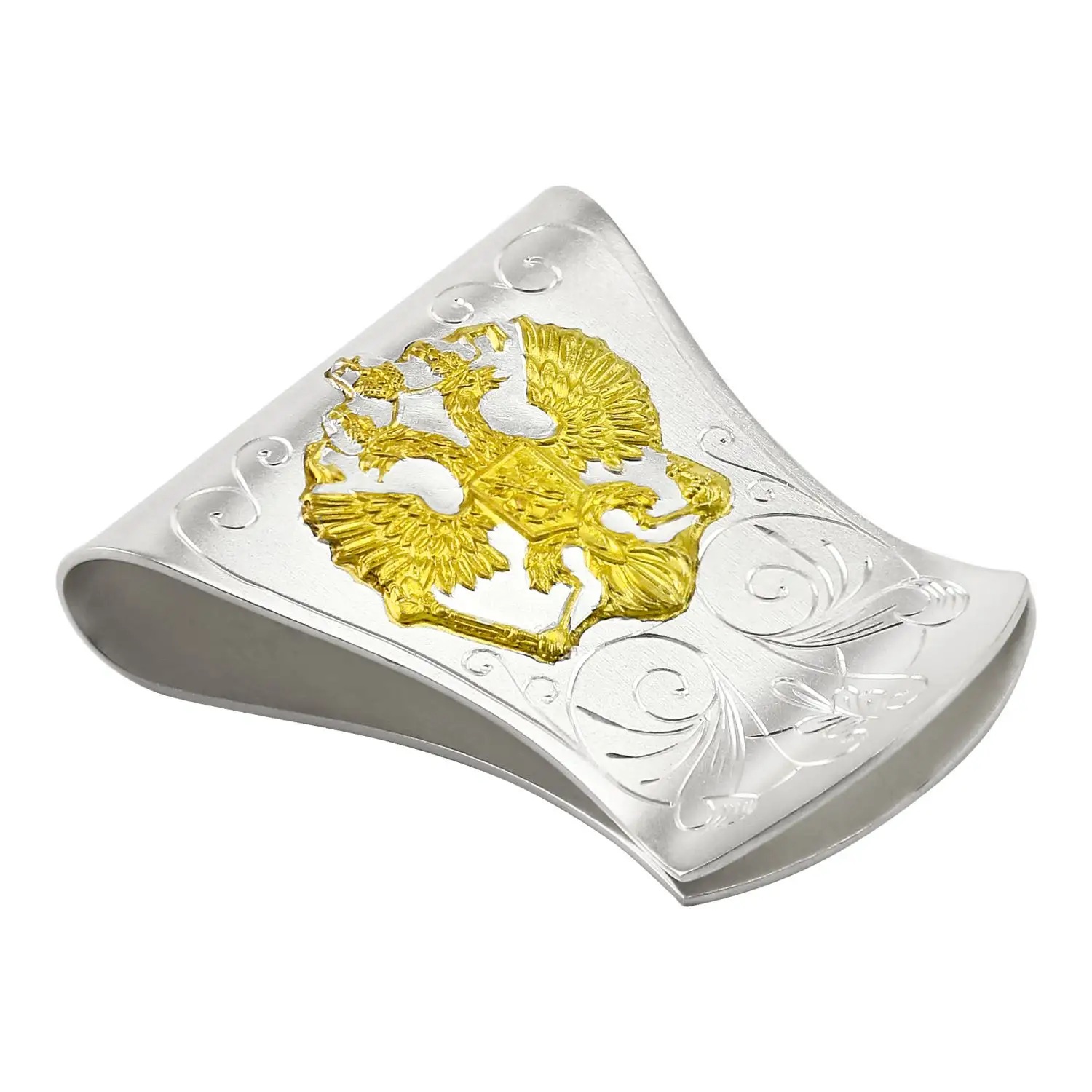 Серебряный зажим для денег № 7