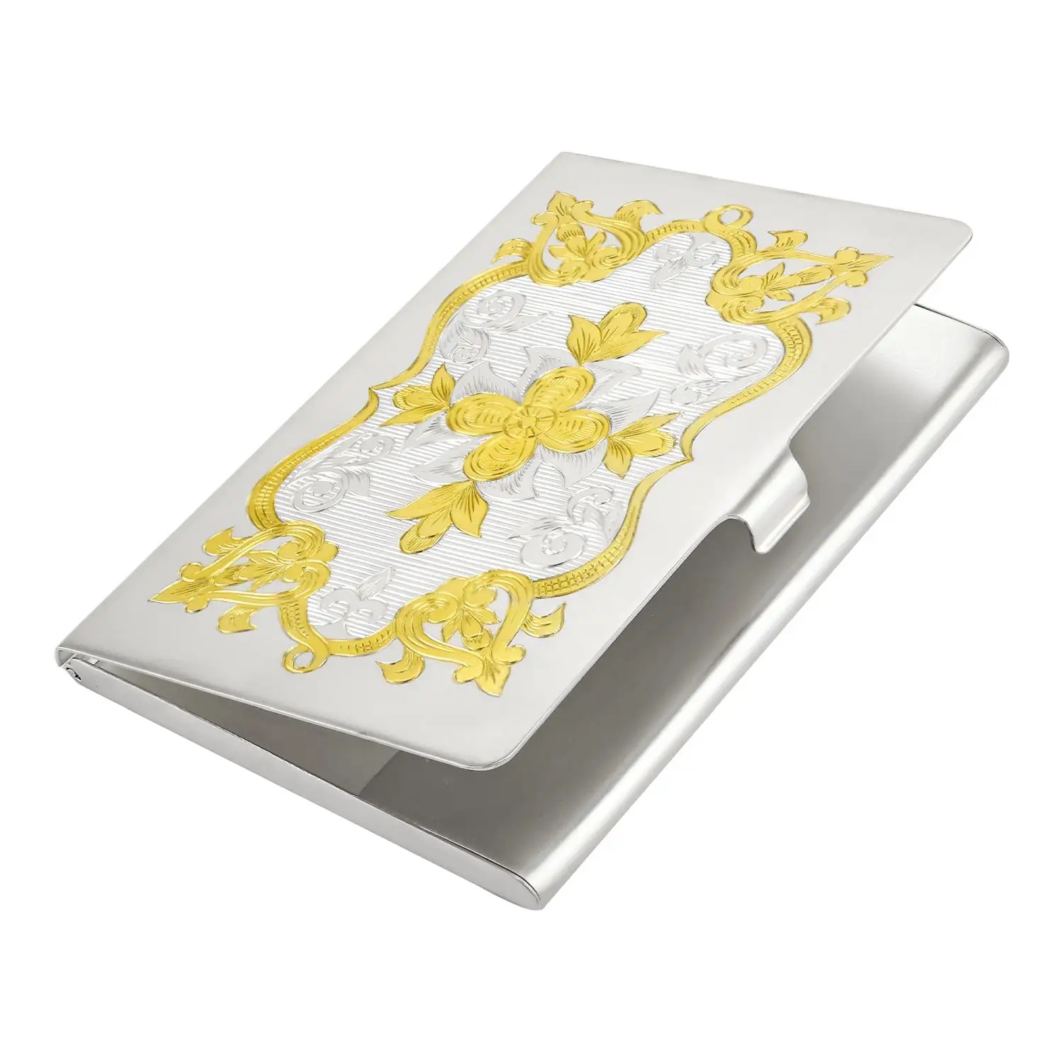 Серебряная визитница № 4