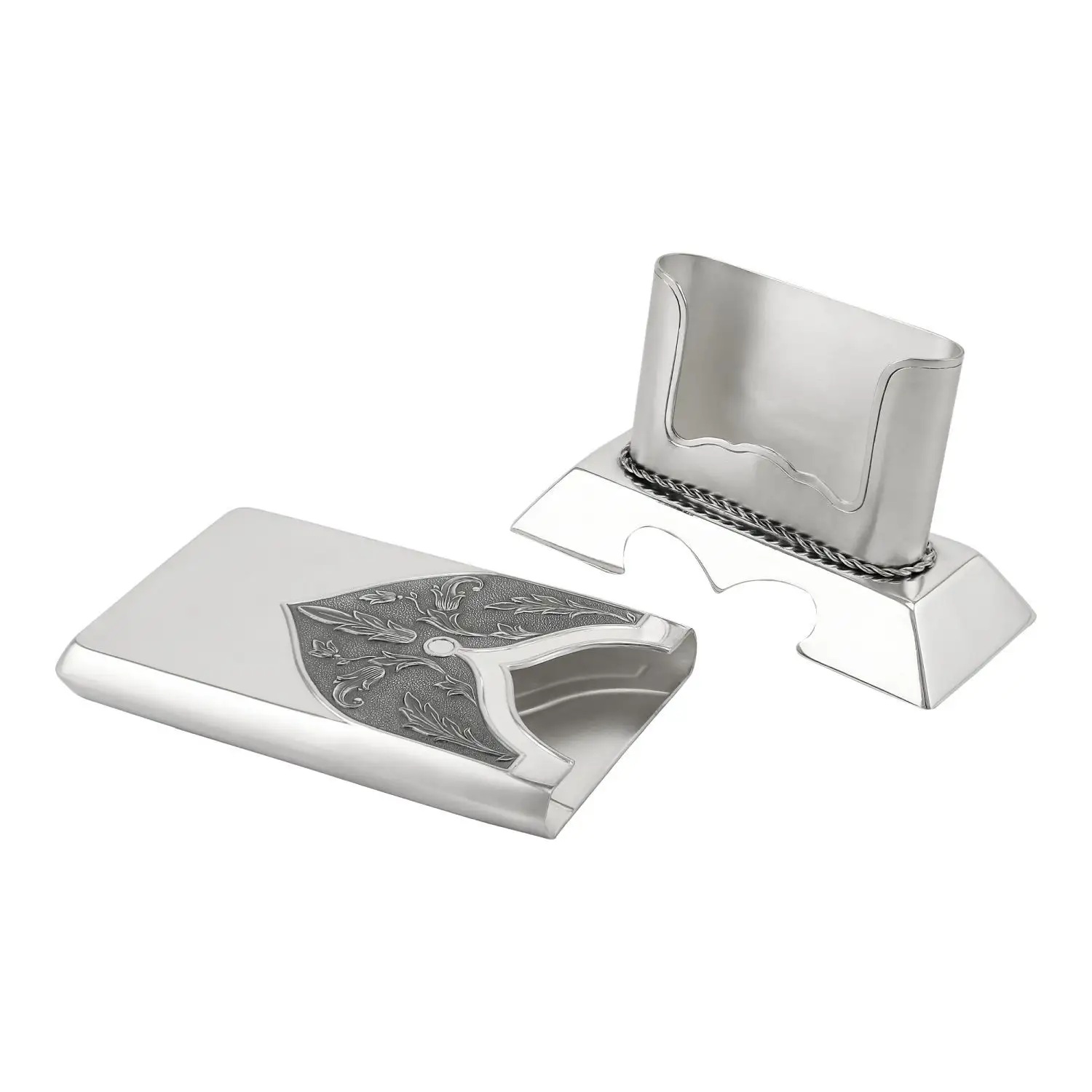 Серебряная визитница № 1Фото 29080-02.jpg