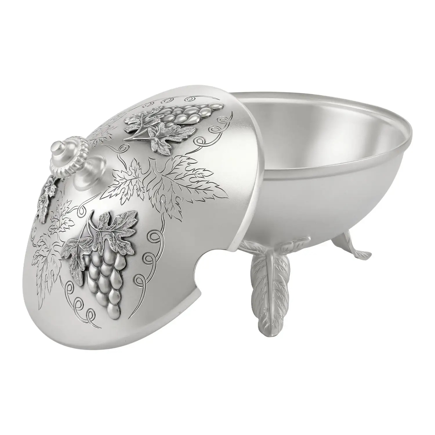 Серебряная ваза для меда Виноградная лозаФото 29103-02.jpg