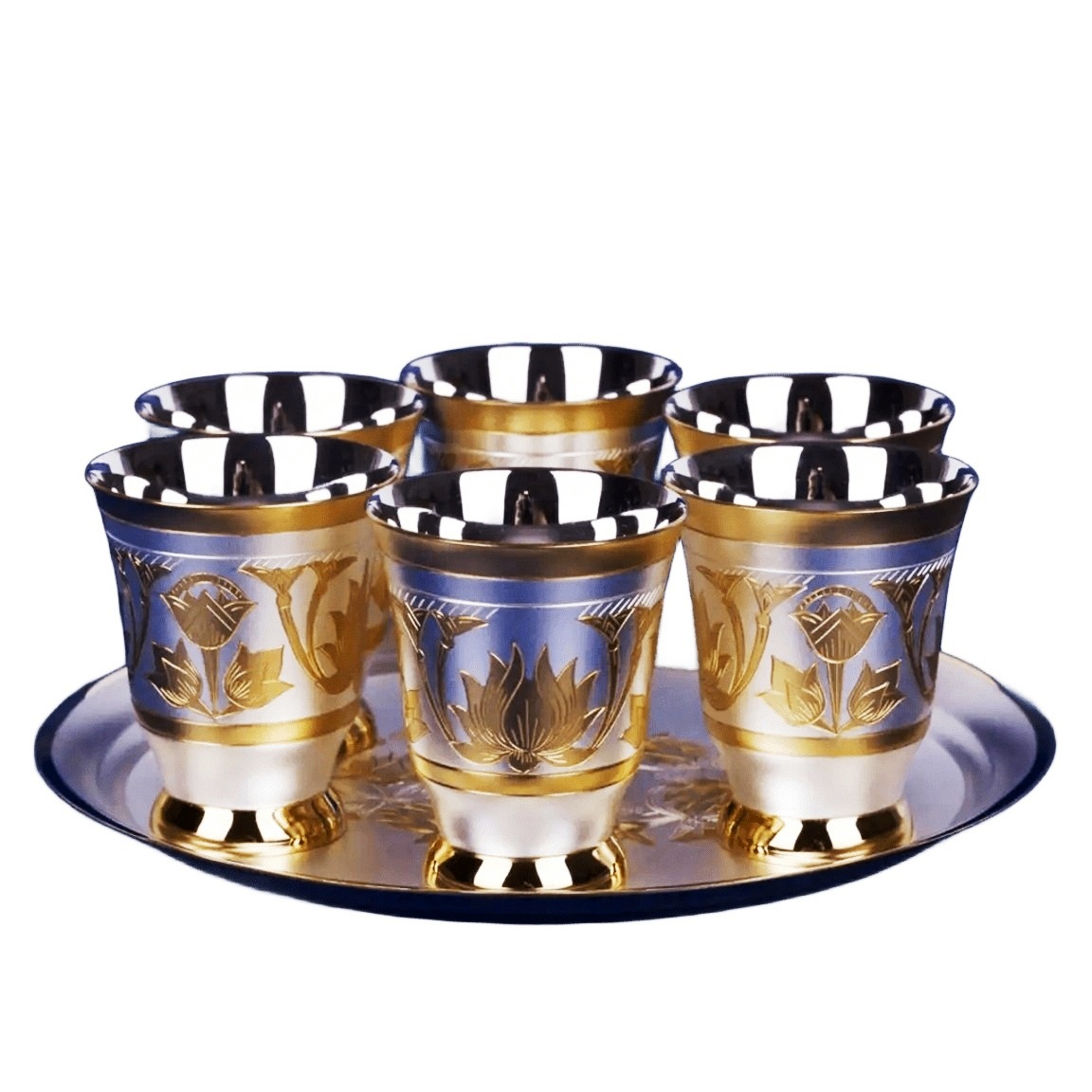 Серебряный винный набор № 3/С Лотос