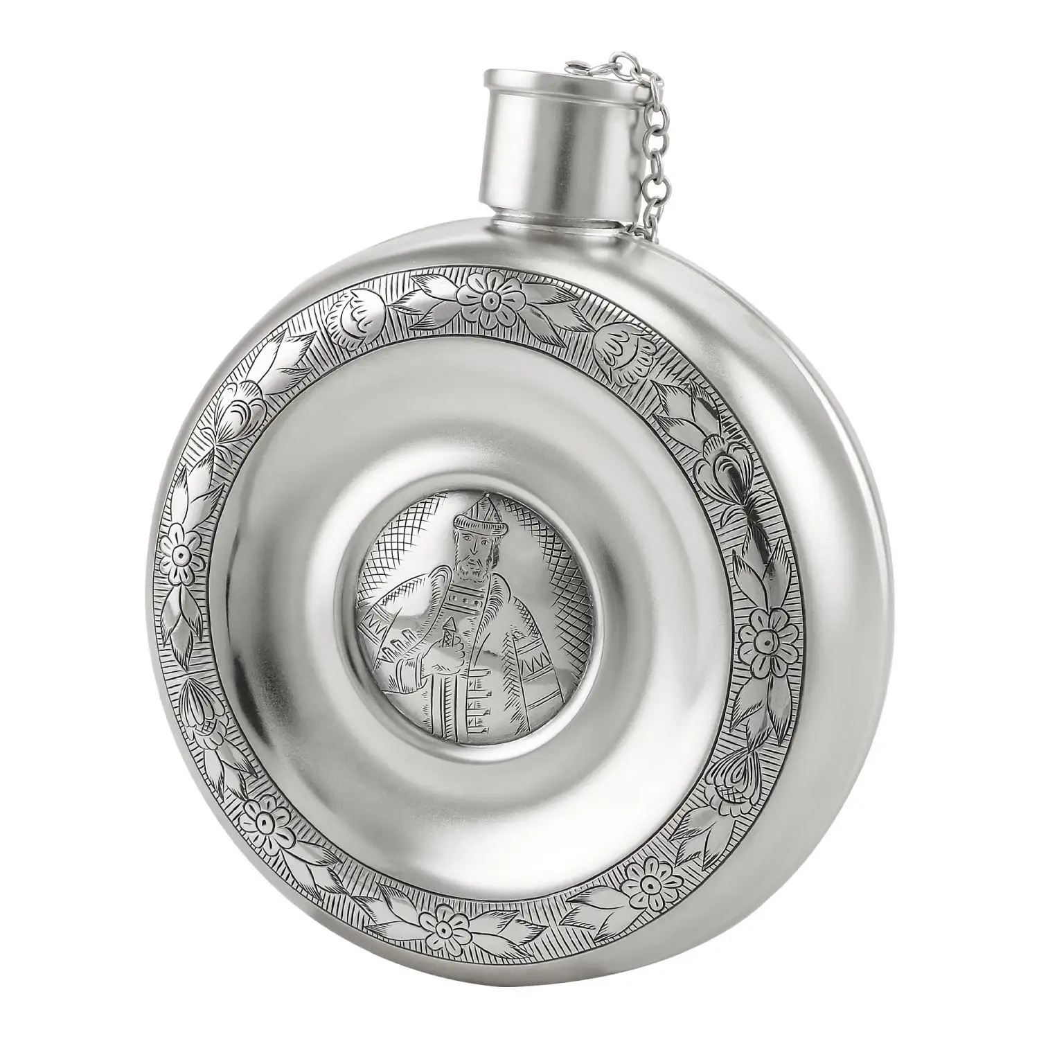 Серебряная фляжка № 1