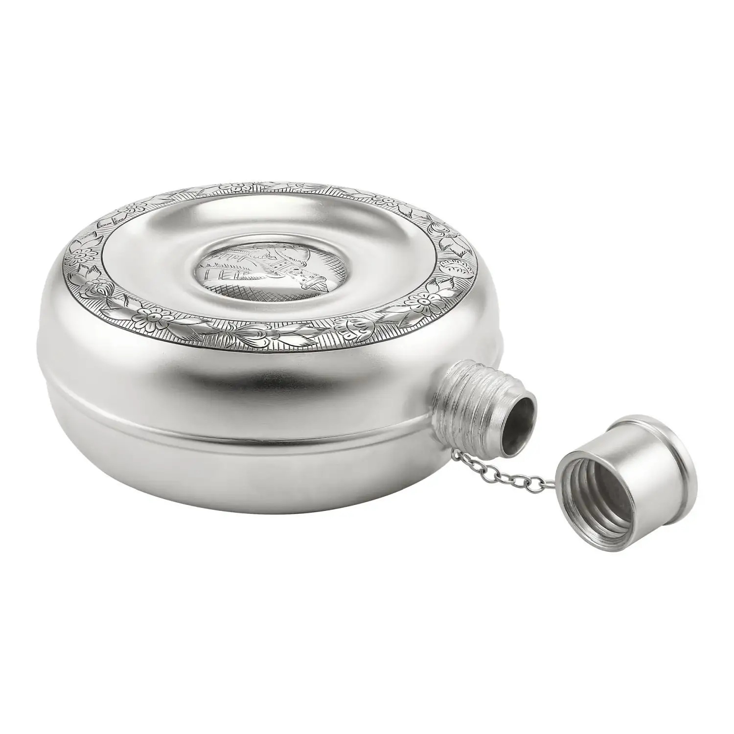 Серебряная фляжка № 1Фото 29171-02.jpg