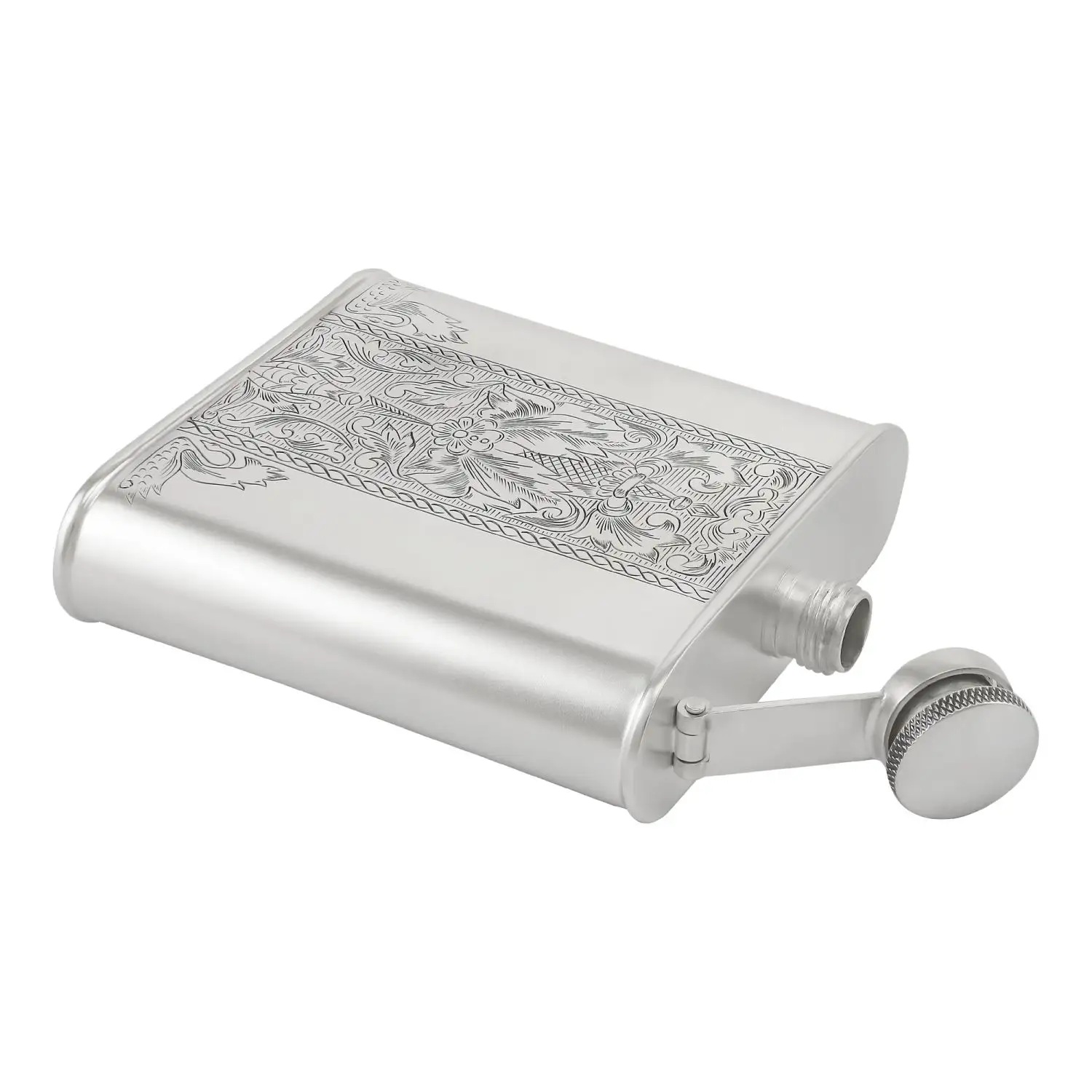 Серебряная фляжка № 14Фото 29172-02.jpg