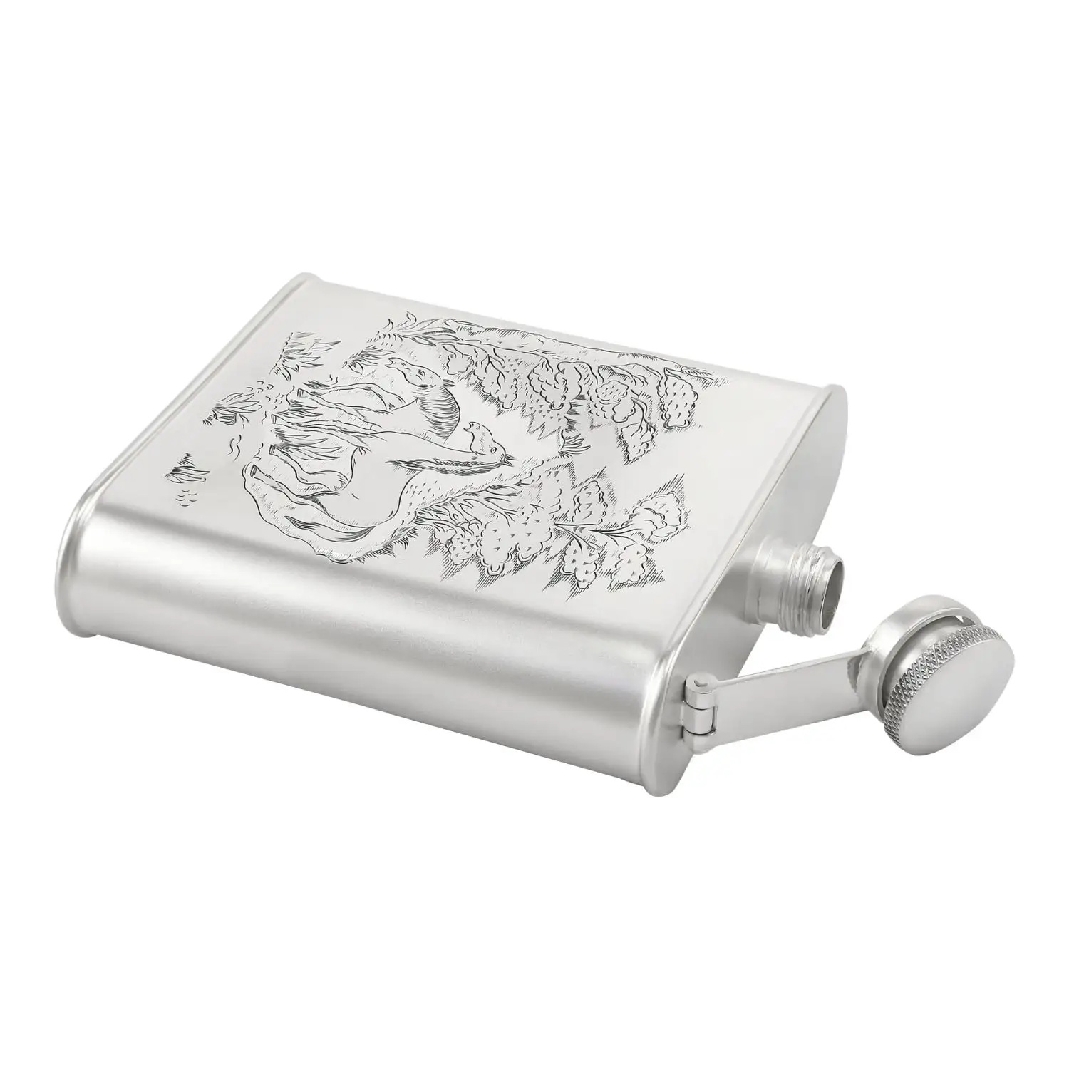 Серебряная фляжка № 10Фото 29173-02.jpg