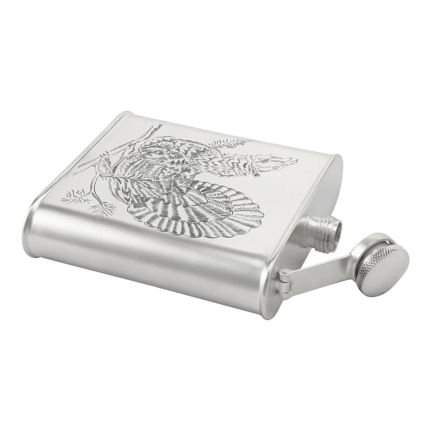 Серебряная фляжка № 12Фото 29175-02.jpg