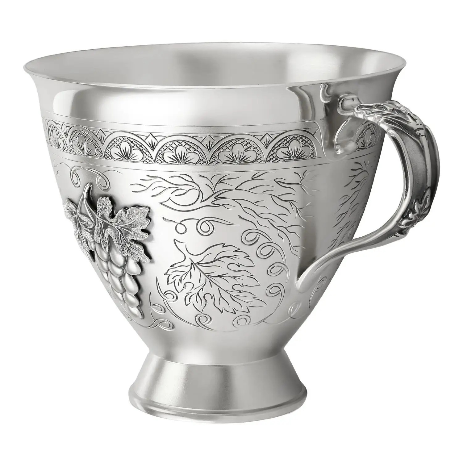 Серебряная чашка с блюдцем № 22Фото 29183-02.jpg