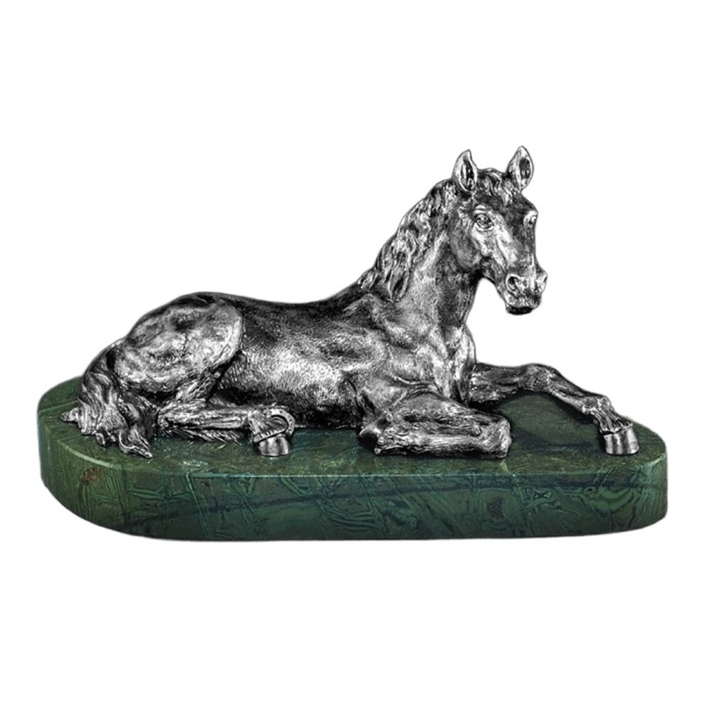 Серебряная скульптура Лошадь (Подарок на Год Лошади)
