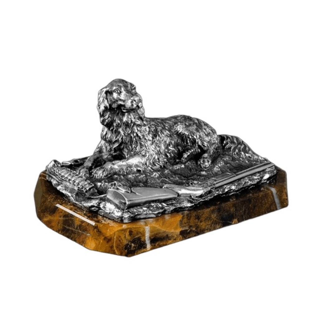 Серебряная статуэтка Сеттер