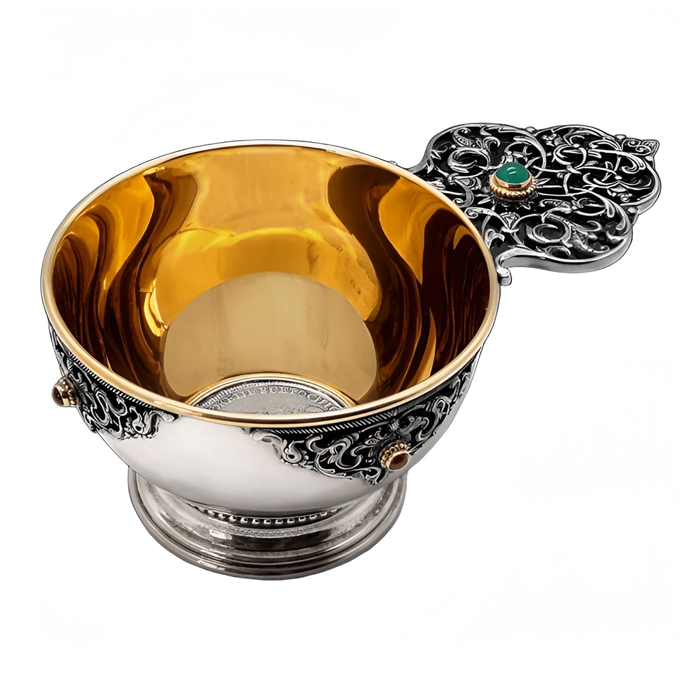 Серебряный ковш подарочный