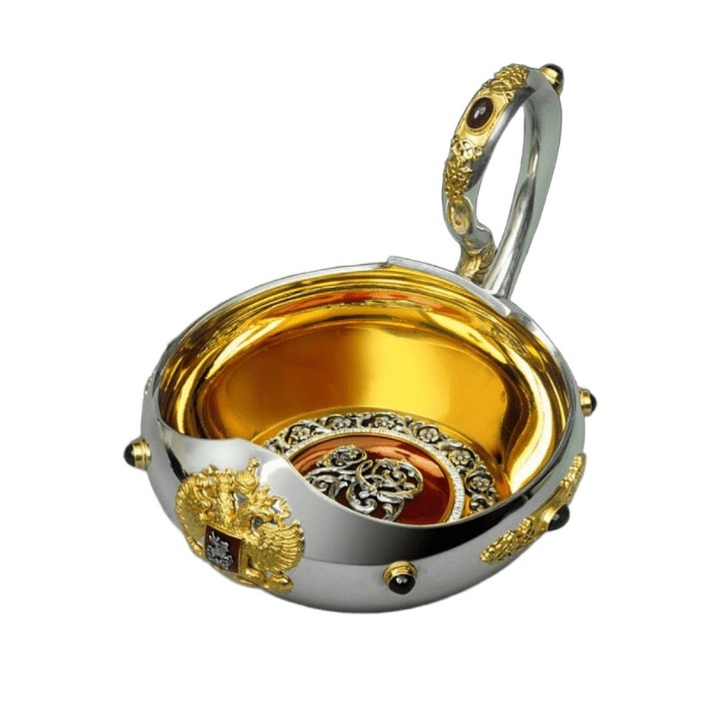 Серебряный ковш подарочный