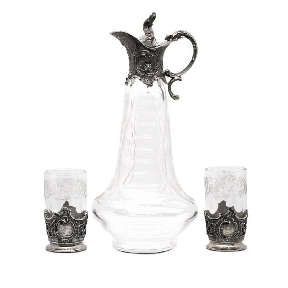 Серебряный винный набор Тет-а-тет